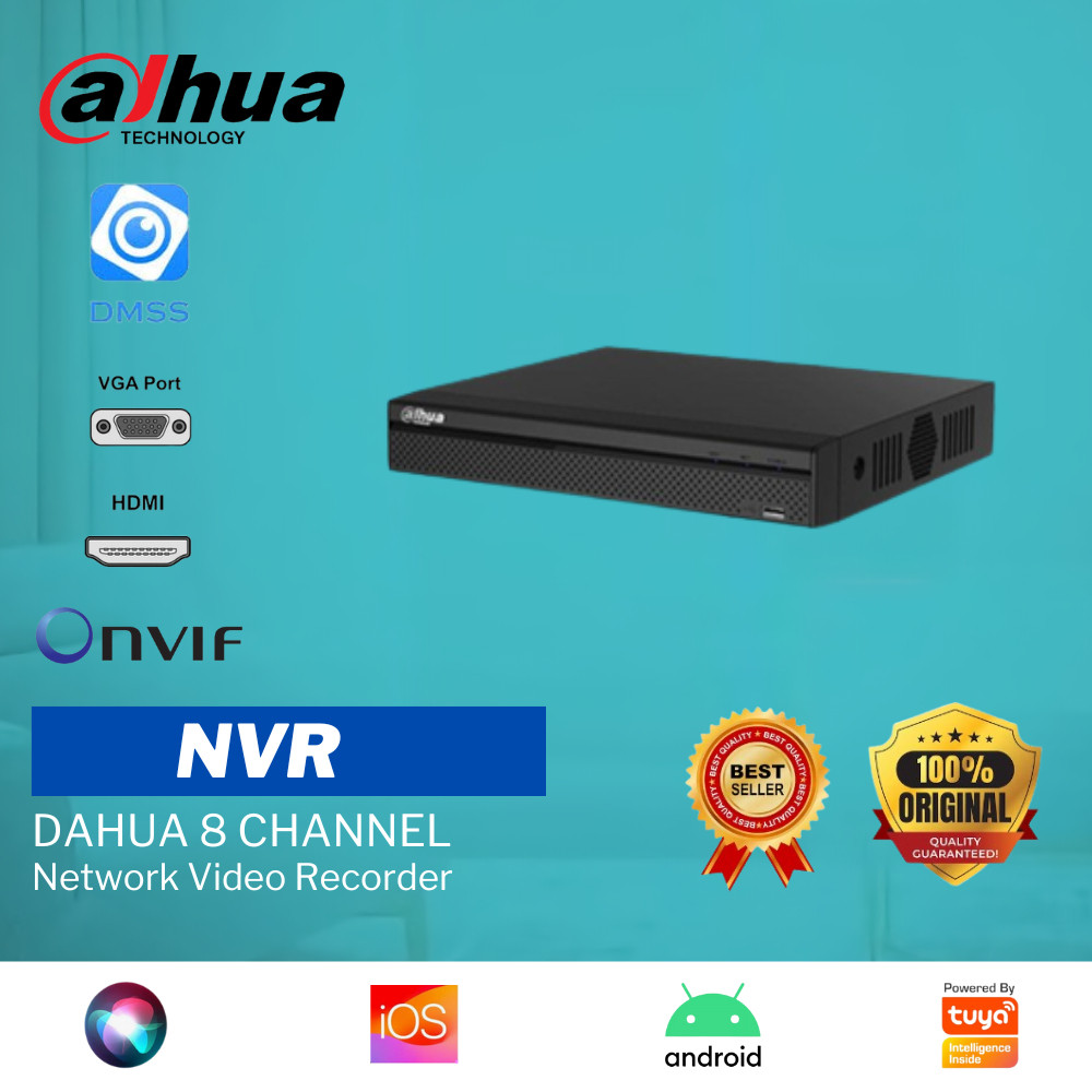 NVR 8 Channel Support ONVIF IP Camera