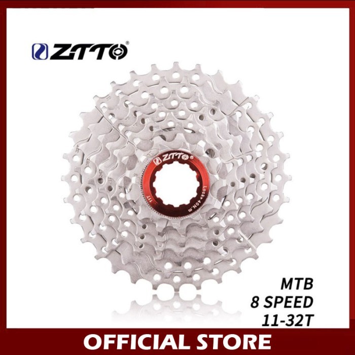 NEW ZTTO Sprocket 8 Speed 11 - 32T Gear Sepeda Silver