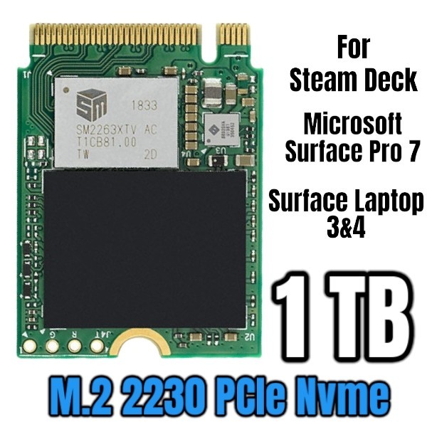 SSD M2 2230 PCIe NVMe 512GB 1TB ssd52 - 128GB