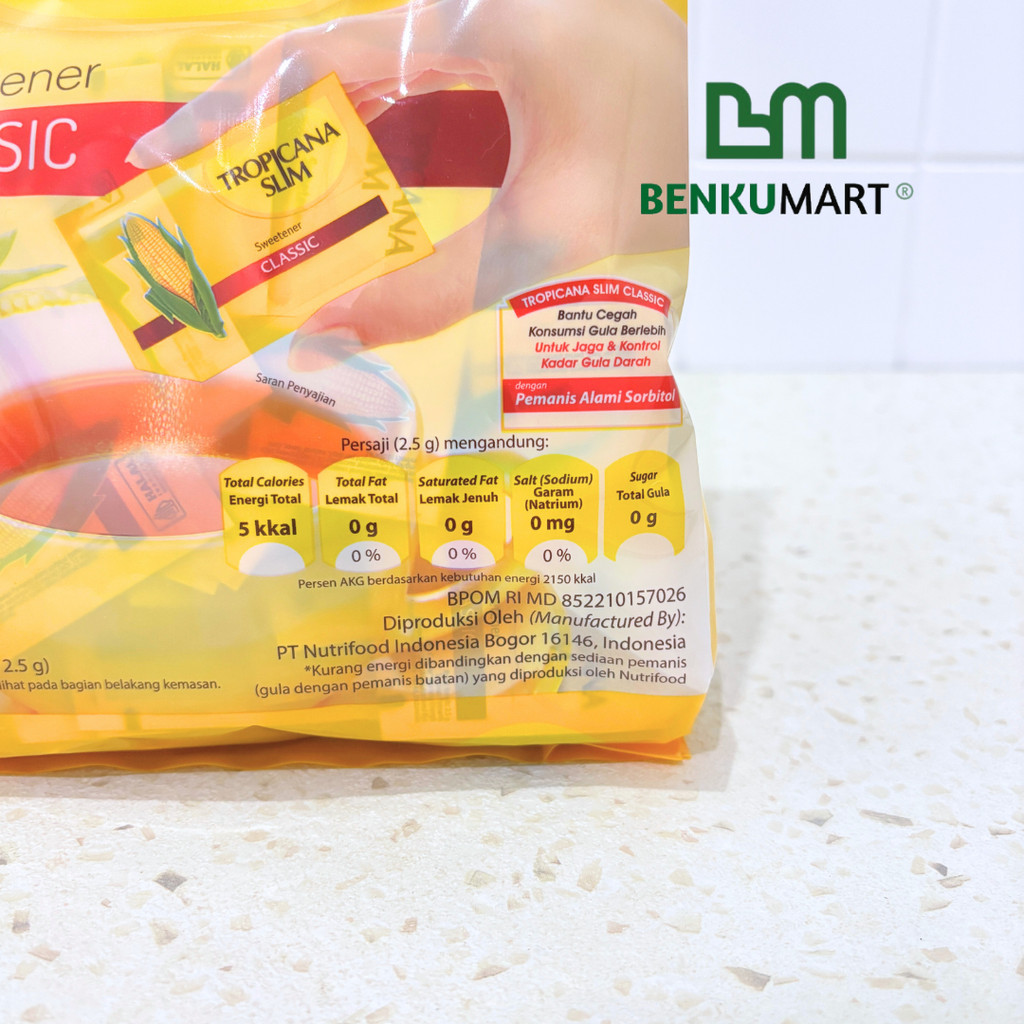 

[KARTON] Tropicana Slim CLASSIC Sweetener isi 8 (160 sch x 2,5 gr)