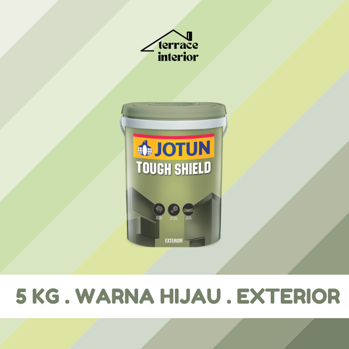 Cat Tembok Tough Shield  Jotun warna Hijau 5 Kg