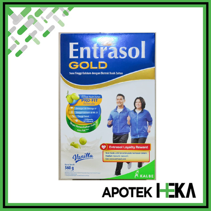 

[PROMO]Best Seller Entrasol Gold 580 g - Susu Tinggi Kalsium - Vanila