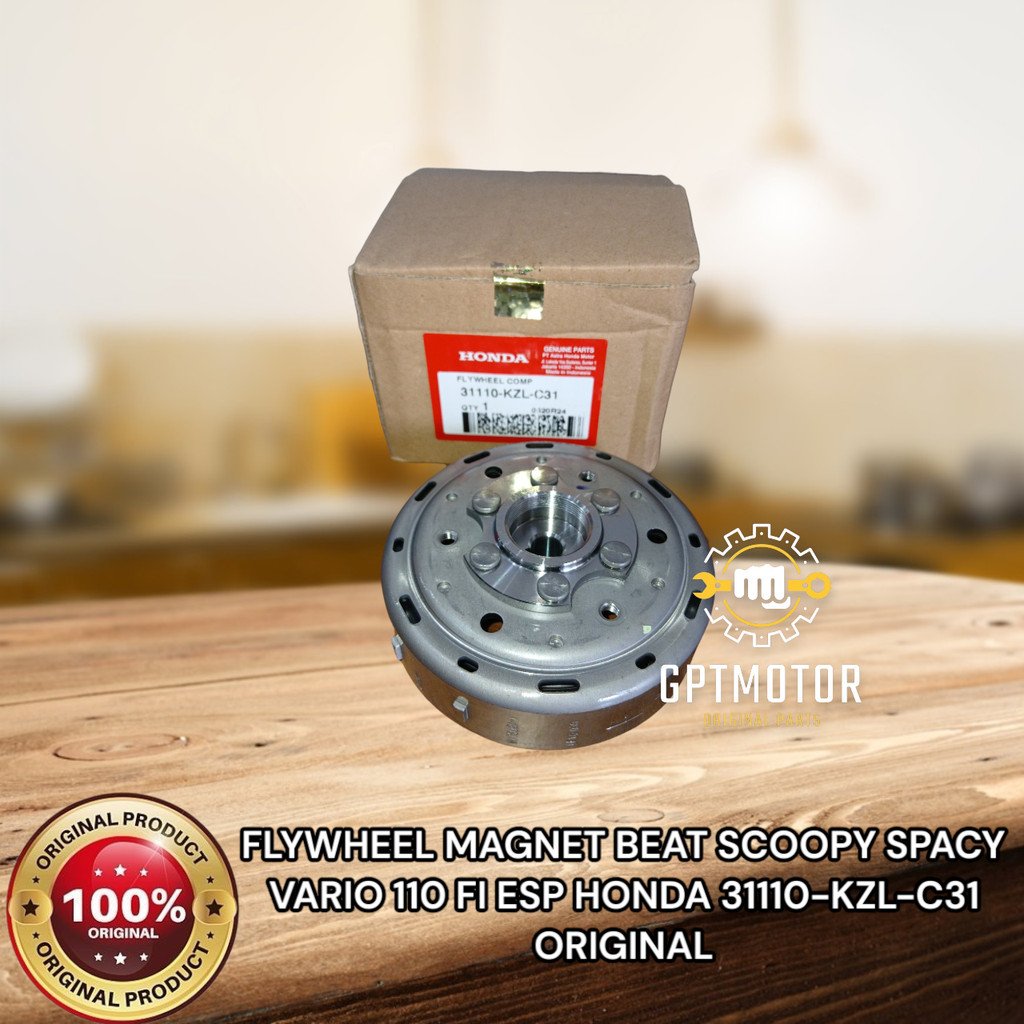 FLYWHEEL MAGNET BEAT SCOOPY SPACY VARIO 110 FI ESP HONDA 31110-KZL-C31 ORIGINAL