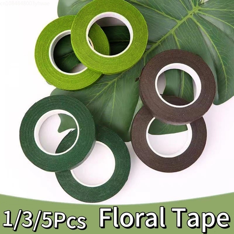 

Self-adhesive Floral Paper Tapes Bouquet Stem Green Floriculture Tape Stamen Wrapping Florist DIY Artificial Flower Supplies