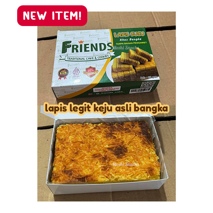 

Kue Lapis Keju Bangka Halal 450gr / Kue Lapis Susu Asli Bangka / Kue Besak Bangka / Lapis Legit / Thaipan Kue Lapis Friends Cake READY/ Lapis Legit Enak Lembut Lemak