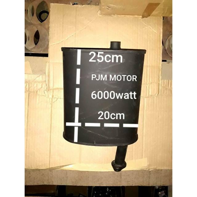 

Silencer knalpot mufler mesin genset 4 tak 5000watt 6500 watt 5kw 6kw 7kw amplas