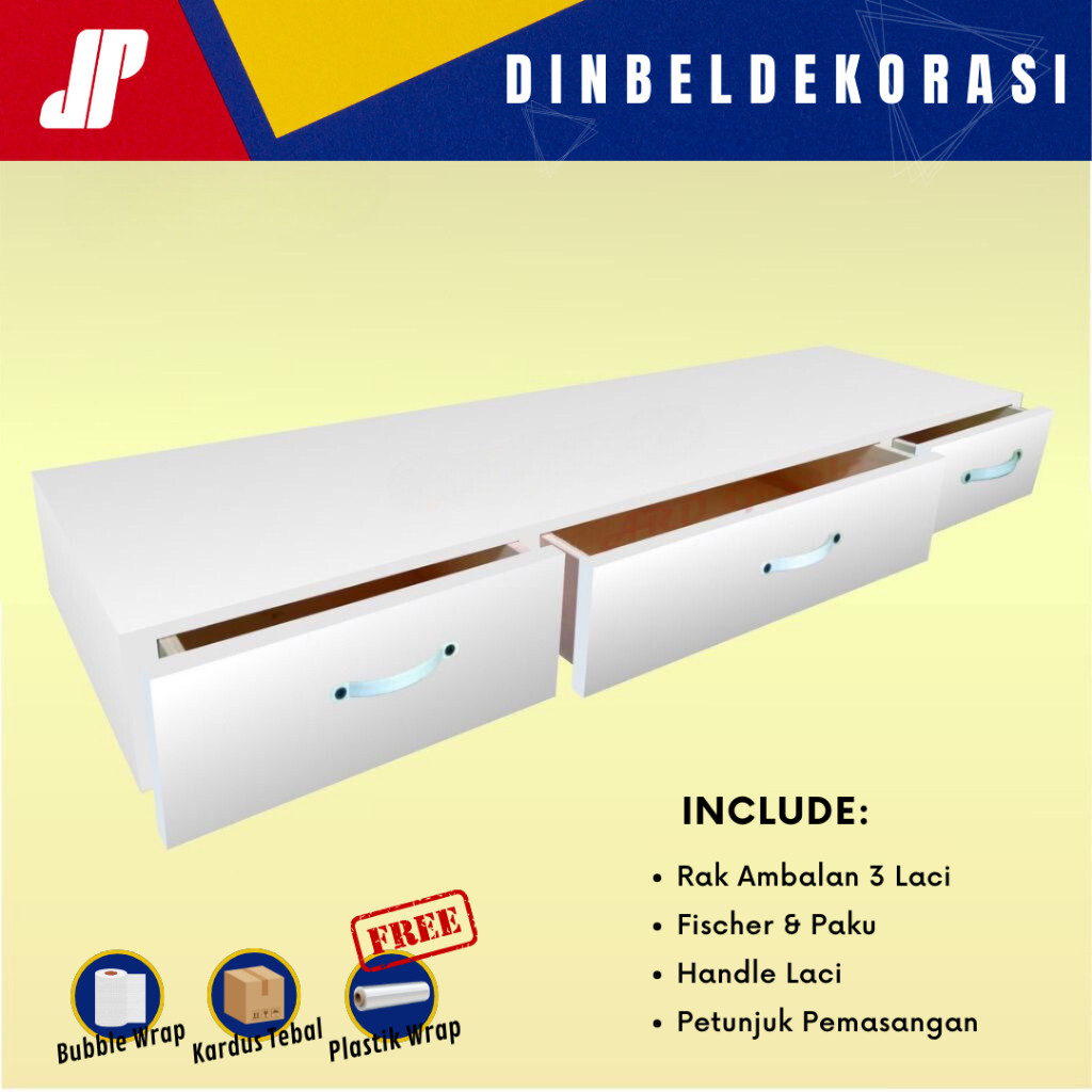 [ PROMO ]RAK DINDING AMBALAN LACI MINIMALIS 3 PINTU MELAYANG AMBALAN TV MEJA TV MEJA RIAS GANTUNG TE