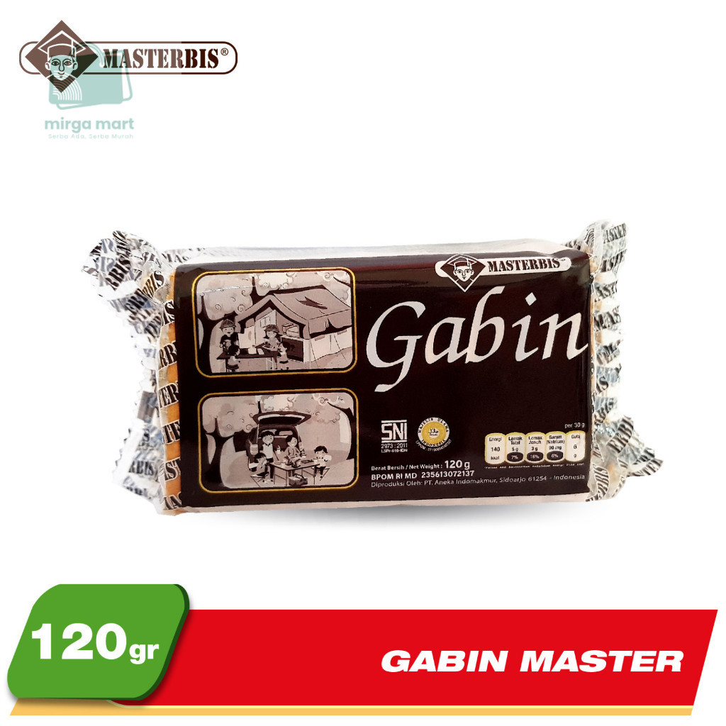 

Masterbis Gabin Master 120g Biskuit Renyah Susu