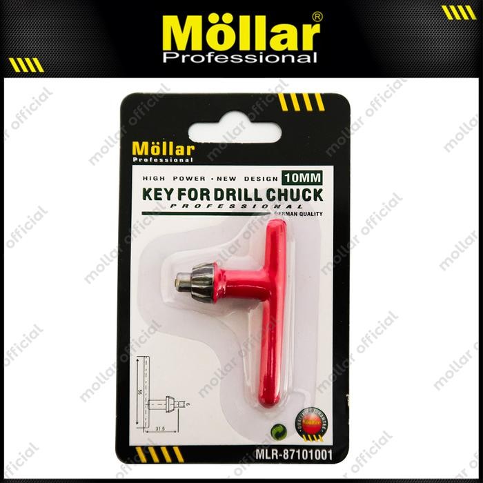 MOLLAR Kunci Kepala Mesin Bor Listrik 10 MM, 13MM, 16 MM