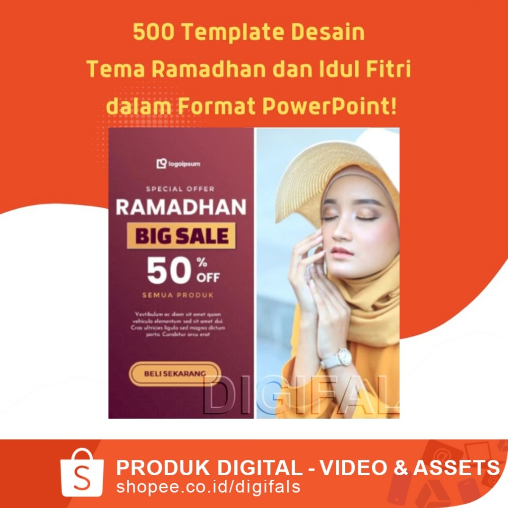 500 Template Desain Tema Islam, Lebaran, Idul Adha, Idul Fitri/Ramadhan, dan Lainnya dalam Format Po