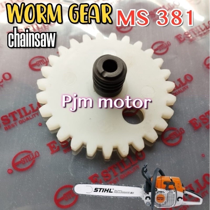 

ms381 worm gear Gigi pompa oli mesin chain saw stihl sthil ms 381 senso sinso amplas