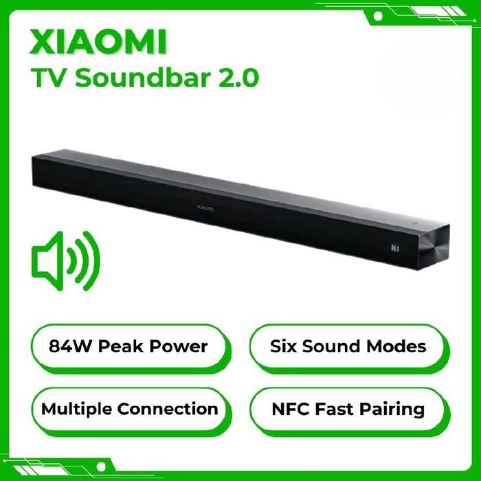 xioMi TV Soundbar 2.0 Home Teather 6 Sound Modes Wireless Speaker 84W High Power