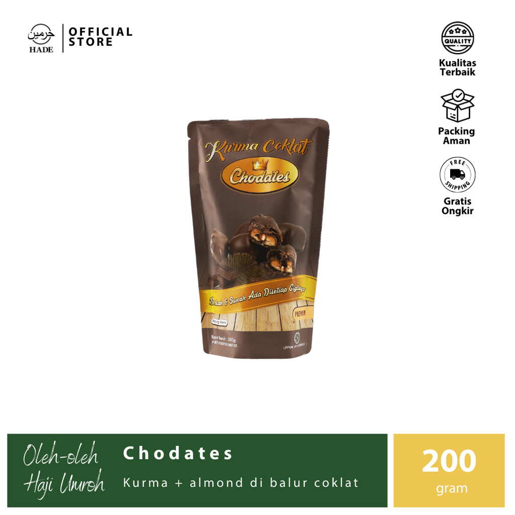 

Oleh Oleh Haji Umroh - Chodates - Coklat Almond Kurma