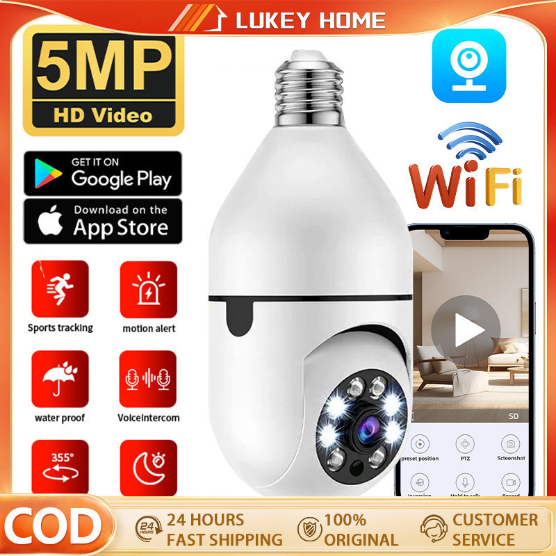 CCTV v380 pro jarak jauh Kamera Pemantauan Jarak Jauh Nirkabel Ponsel Terhubung WiFi 360 °kamera cct