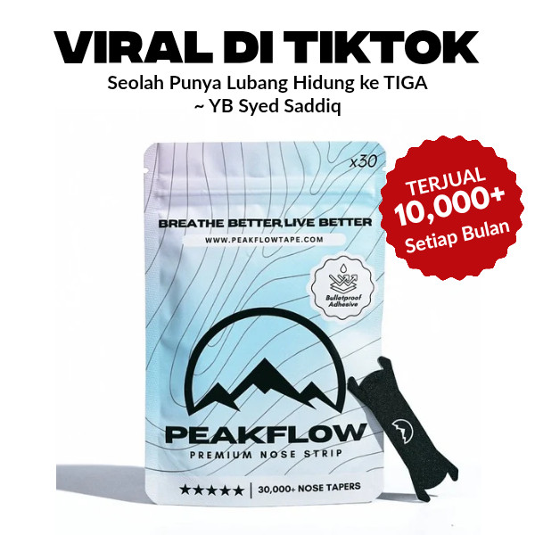 Peakflow Nasal Strip 2.0 (Strip Hidung Premium)