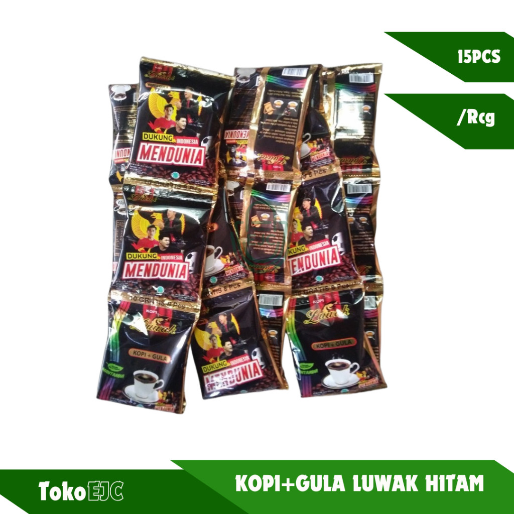 

[EJC] Luwak Kopi Hitam+Gula @15 pcs / Kopi Luwak Hitam Plus Gula