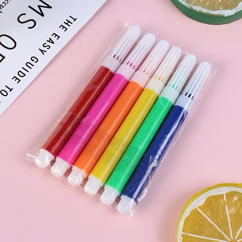 

Spidol Pensil Warna 6 Pcs Mini/DIY Spidol Mini Set 6 Warna Traveling Mewarnai Alat Warnai / Spidol Warna