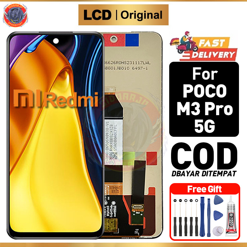 LCD POCO M3 PRO 5G Original 100% Fullset ori asli hp Touchscreen Murah For Glass Touch Screen Digiti
