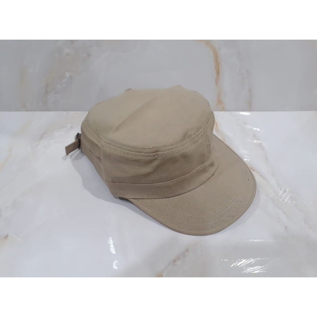 TOPI KOMANDO PRIA / TOPI MILITER POLRI SATPAM LIDAH PENDEK ORIGINAL POL PP MILITARY COMANDO CAP