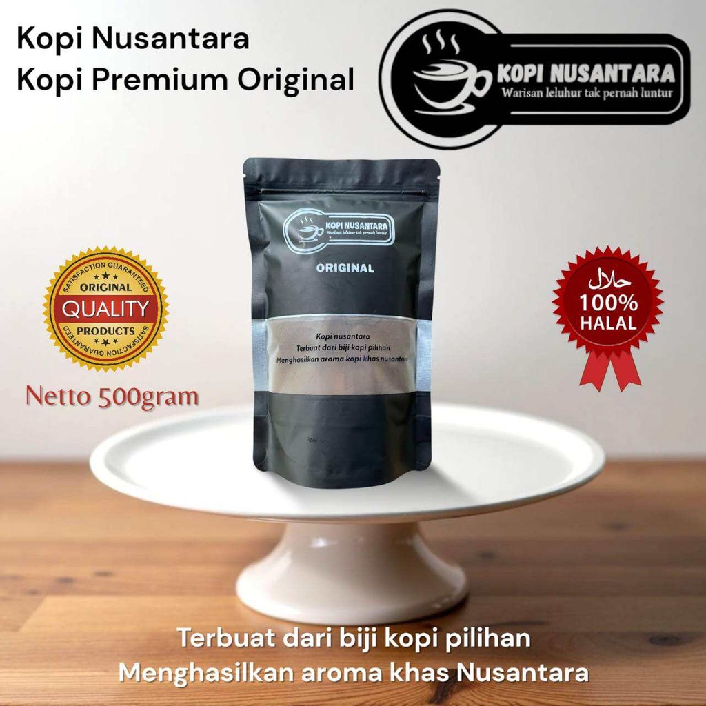 

Bubuk Kopi Premium Original Kopi Nusantara kemasan 500gram