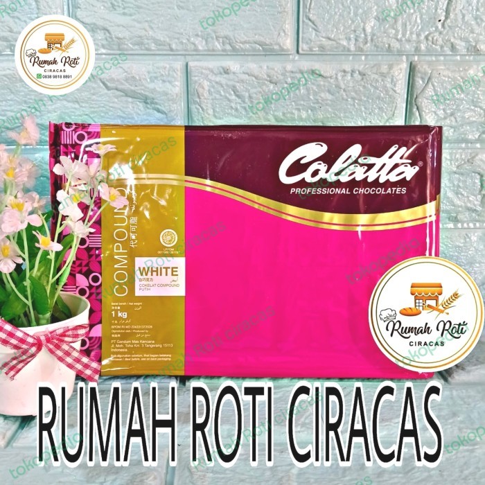 

COLATTA WHITE CHOCOLATE 1KG COMPOUND COKLAT BATANG COKELAT PUTIH CHOCO