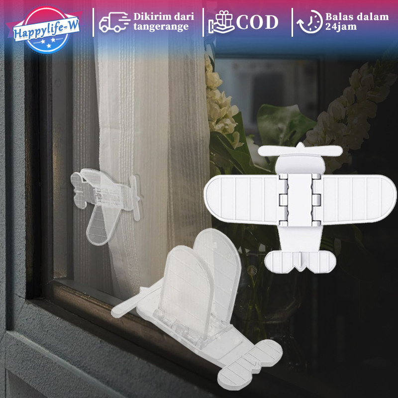 Kunci Jendela Sliding Aluminium Pengunci Jendela Anak Pengunci Jendela Bentuk Pesawat