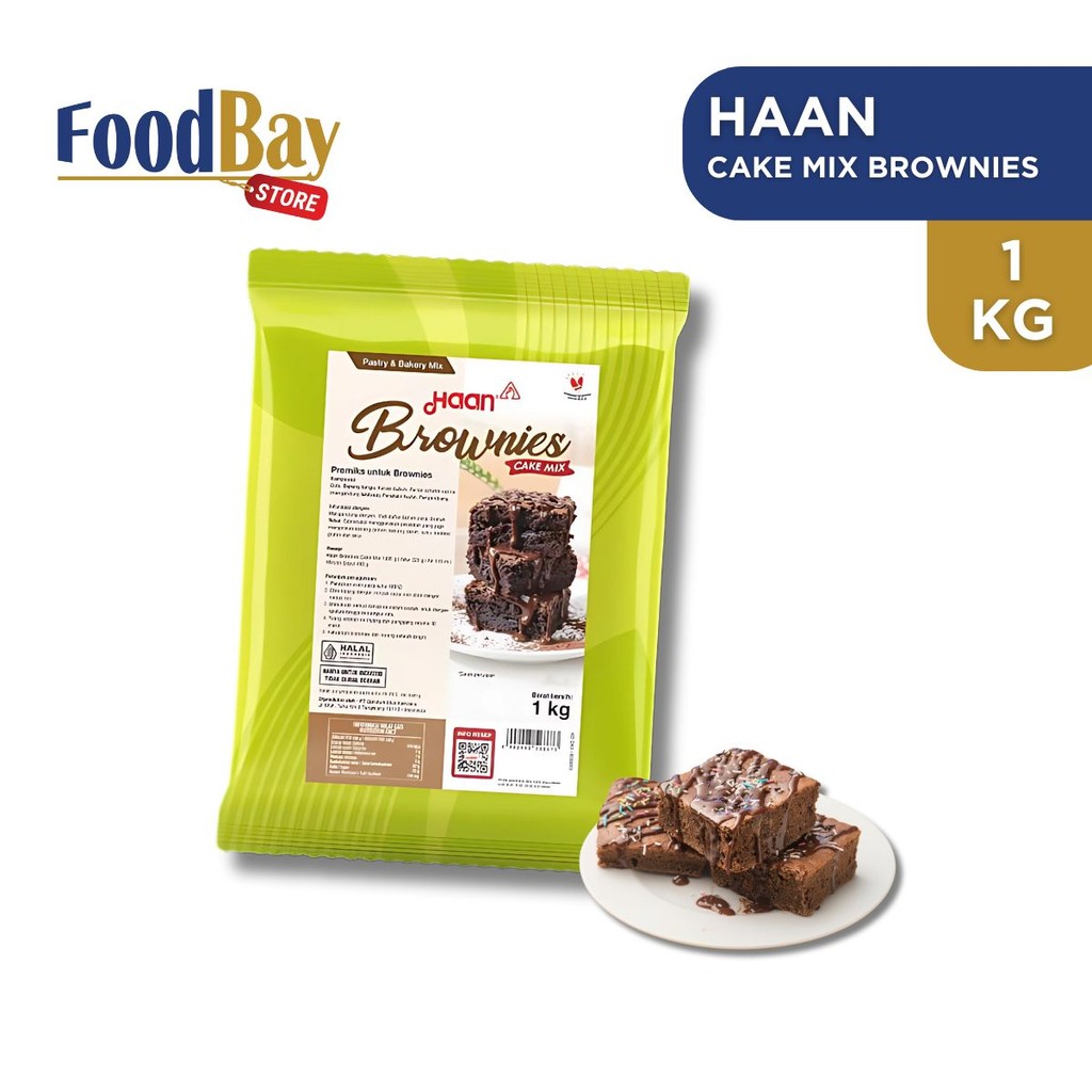 

HAAN Cake Mix Brownies Premix Brownies kukus 1 kg