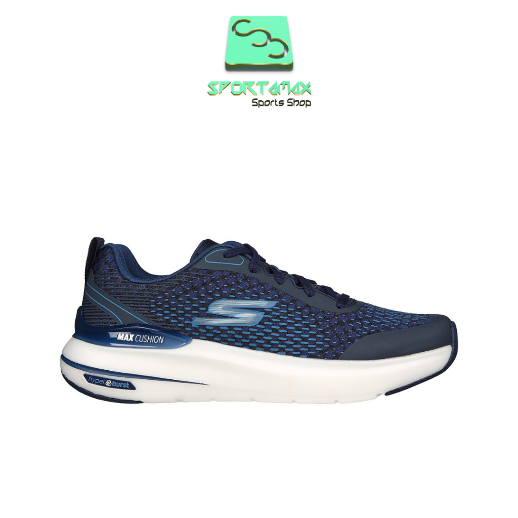 SEPATU ORIGINAL DISCOUNT MURAH SKECHERS MAX CUSHIONING HYPER BURST [220651/NVY]