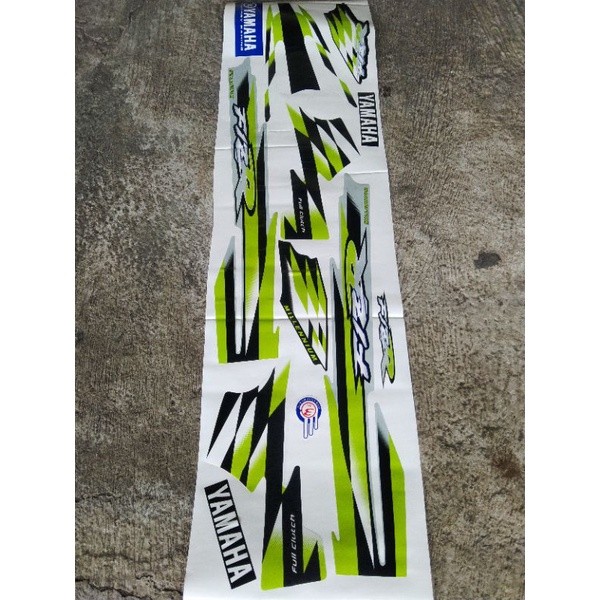 STRIPING STIKER LIS FIZ R MILENIUM HIJAU SILVER