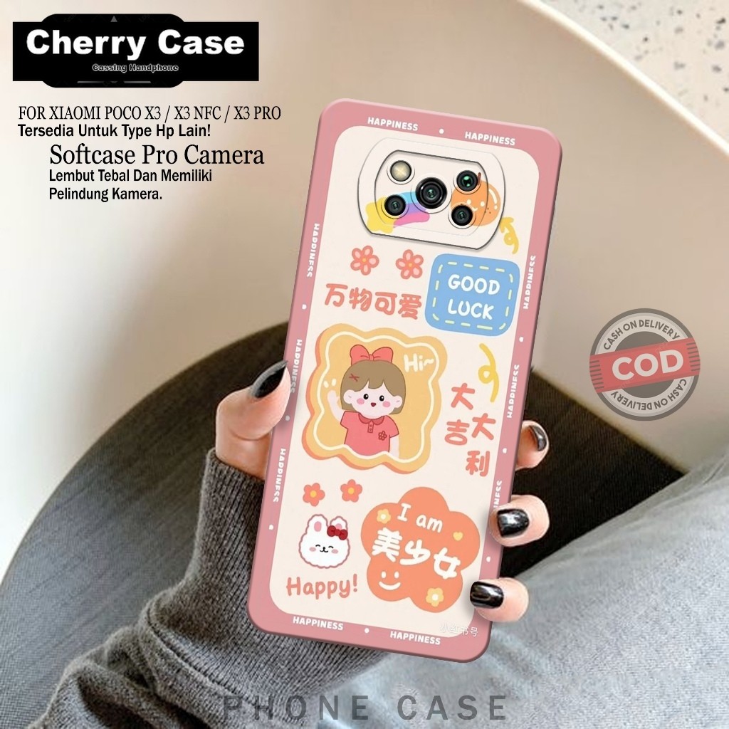 Softcase Hp Xiaomi Poco X3/X3 NFC/X3 PRO Fashion Case Kartun Case Poco X3/X3 NFC/X3 PRO Silikon TPU 