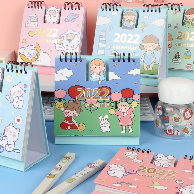 VEROSAE_SHOP Cute diary planner calendar 2022 kalender anak