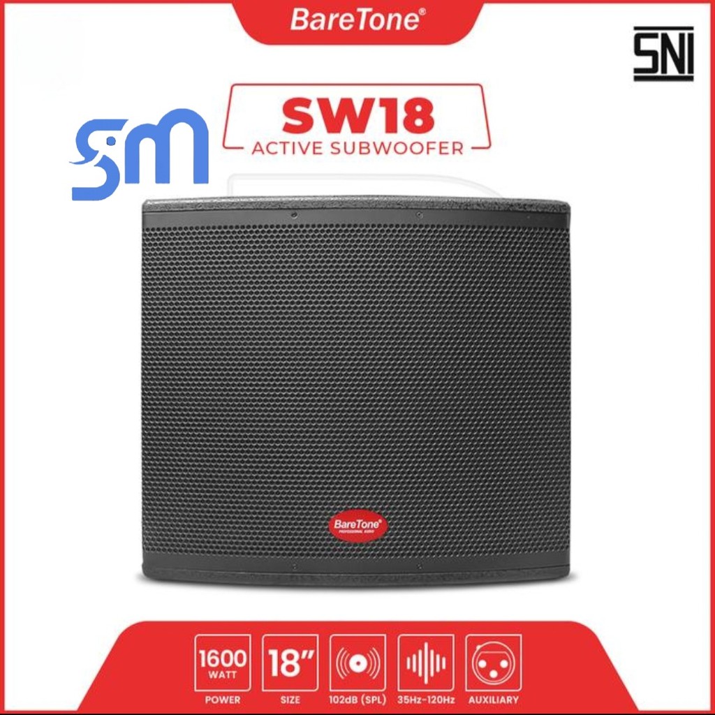 Subwoofer Aktif Baretone SW18 18 inch Speaker Original