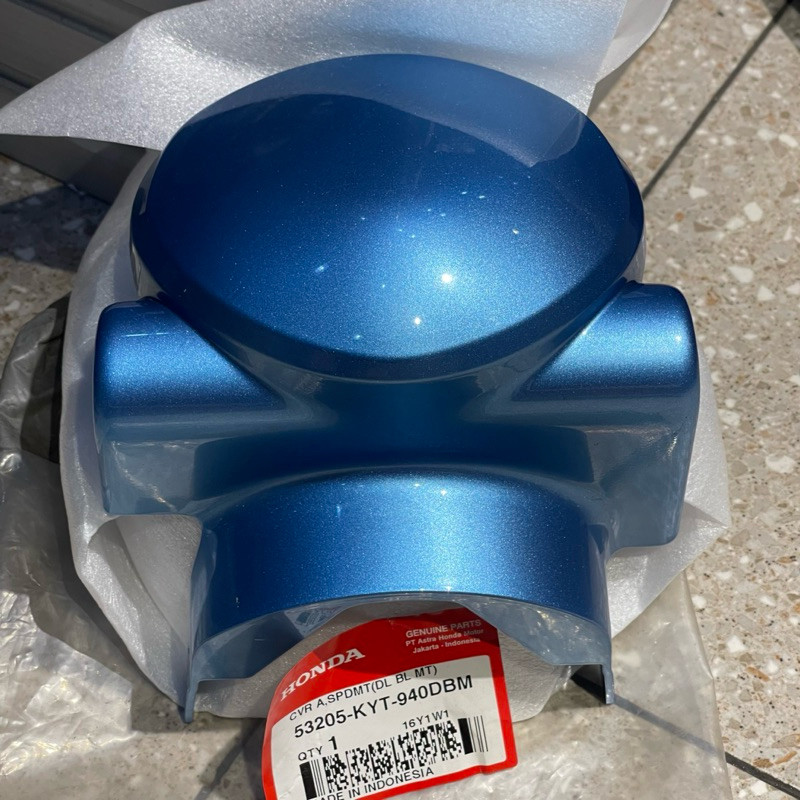 BATOK KEPALA DEPAN SPEEDOMETER SCOOPY KARBU BIRU METALIK ORIGINAL AHM 53205 KYT 940DBM