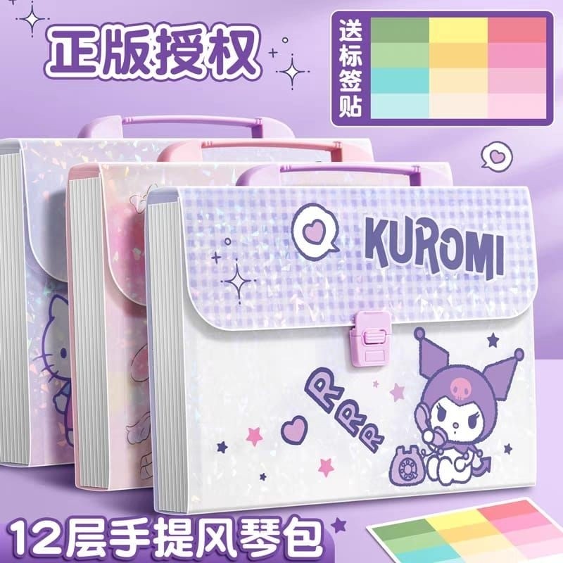 

Map Tas File Kuromi Melody Cinnamoroll Pochacco Hello Kitty