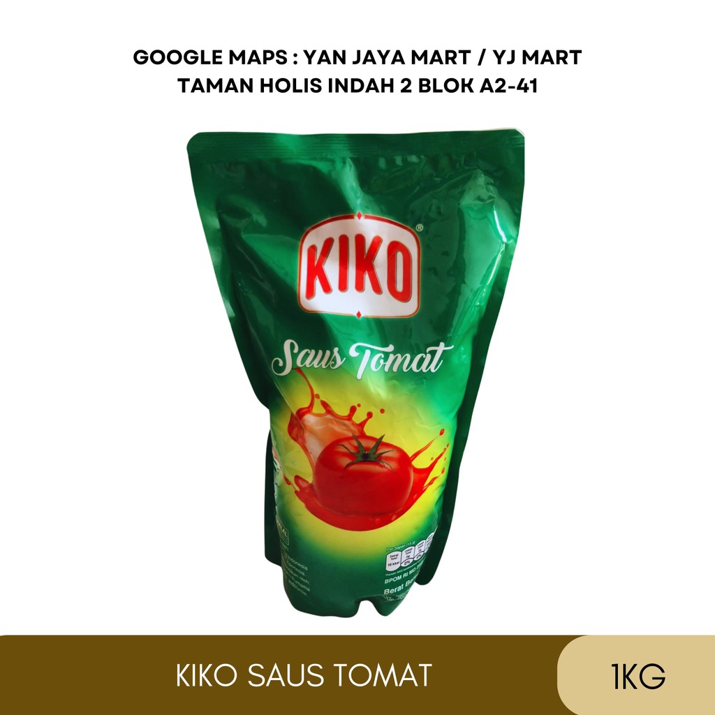 

Kiko By Delmonte / Delmonte Saus Tomat / Tomato Sauce / Saos / Kemasan Pouch 1kg