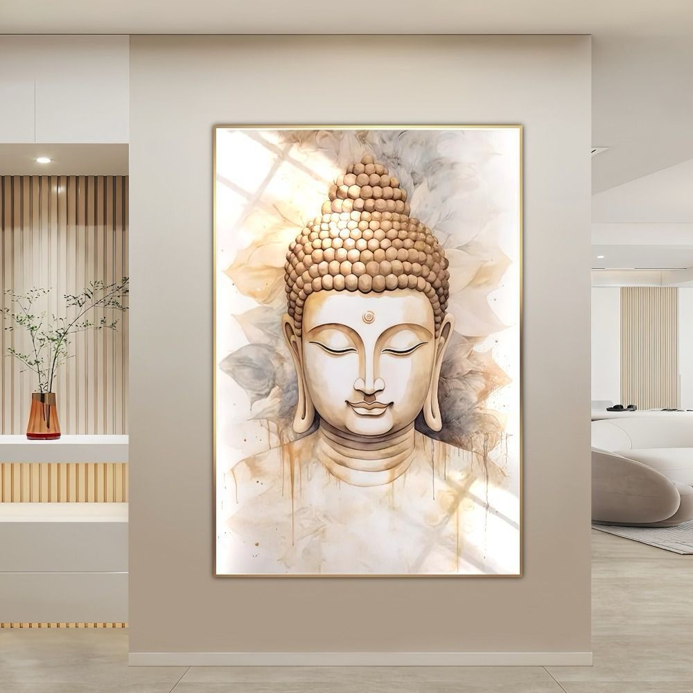 BUDDHA Lukisan Pajangan Mewah 5D Diamond Painting Porcelain Buddha Artistik Mewah Elegan