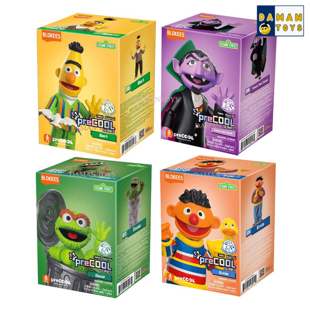 Blokees Sesame Street Precool Elmo Count Van Count  Bert  Ernie  Oscar Abby Cookie Monster Big Bird