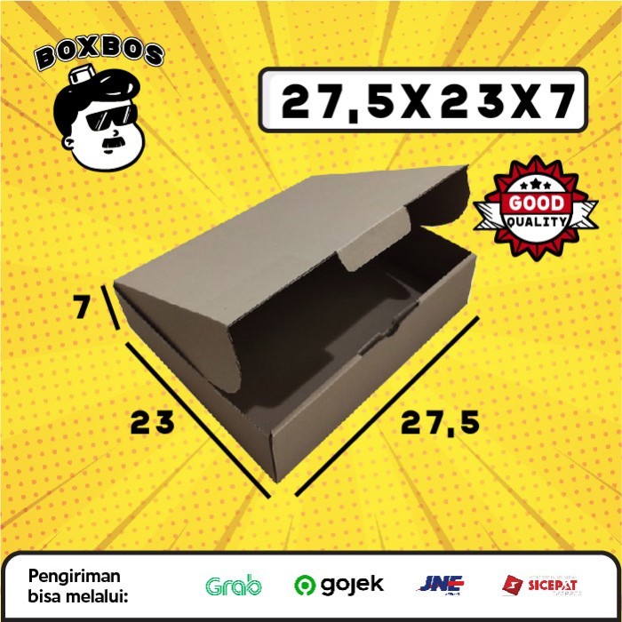 

27,5x23x7 CM Pizza KARDUS Corrugated Packaging Box packing Diecut