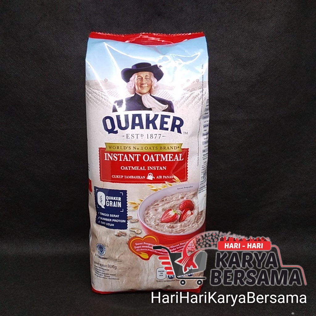 

MAKANAN INSTAN QUAKER INSTANT OATMEAL POUCH 800GR
