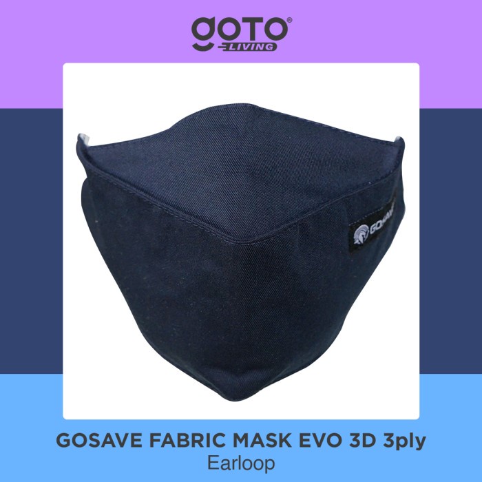 Gosave Evo Masker Kain KF 94 3Ply Non Medis Mask Earloop 3 Ply KF94 - Pink