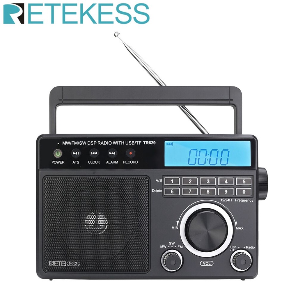 Retekess TR629 Radio Portabel AM FM SW Multiband