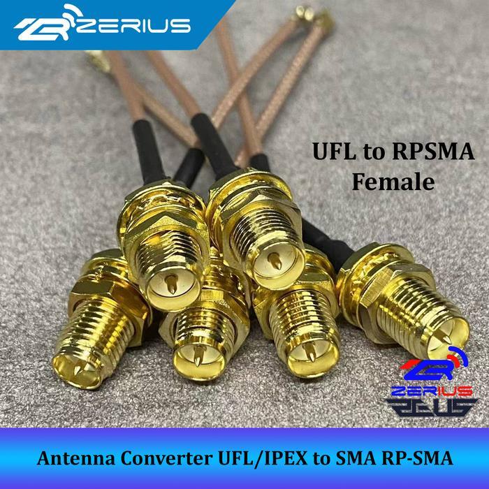 Pigtail Antenna Converter IPEX UFL to SMA RP-SMA Female - UFL to RP-SMA, 10cm