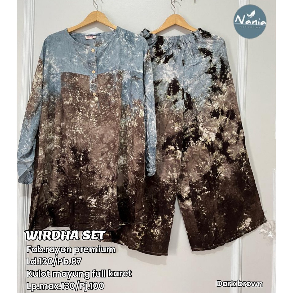 Wirdha Set  Nania• Setelan Celana Rayon Best Seller er elrumi