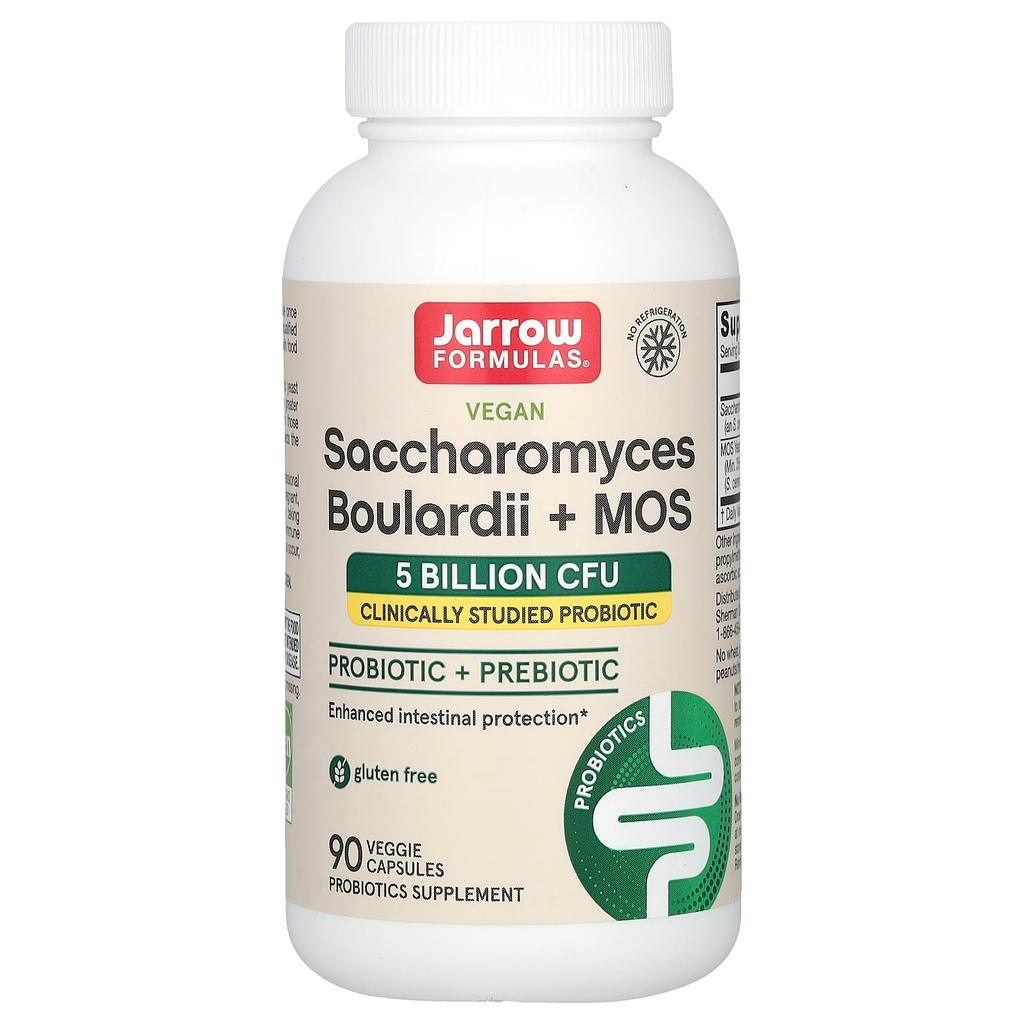 Vegan Saccharomyces Boulardii + MOS, 5 Billion CFU,