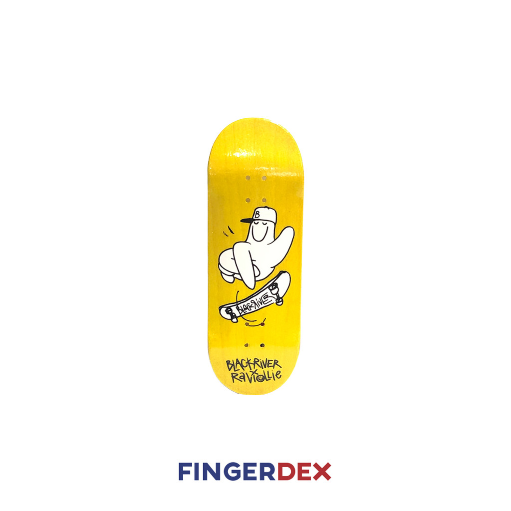 Blackriver Fingerboard Deck : Blackriver X Raviollie Pro Fingerboard - Flipping Hand