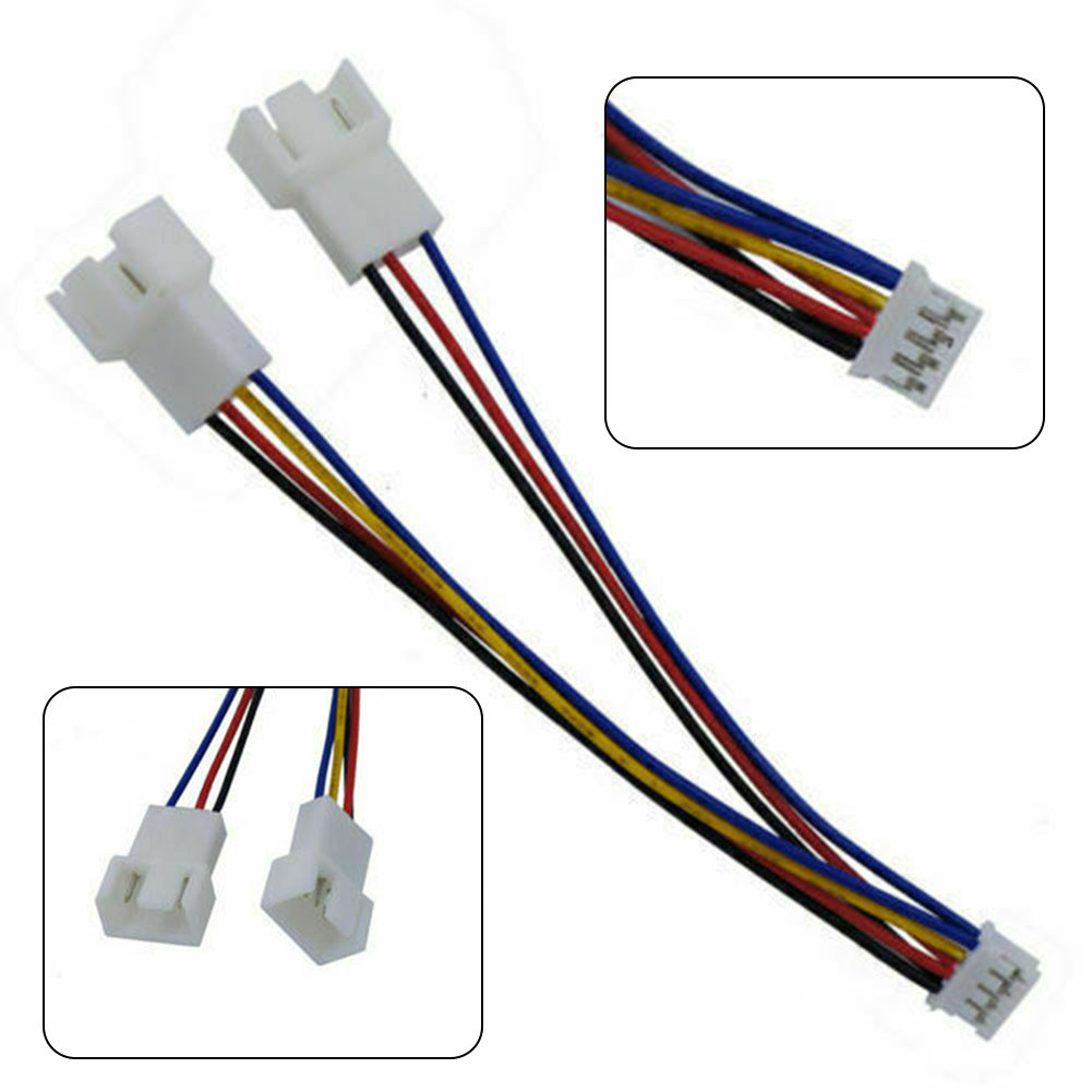 1x Graphics Card Fan Cable GPU PH2.0 Mini 4Pin To 2 Way CPU 4Pin -PWM Fan Connector Cable -Lead Y Sp