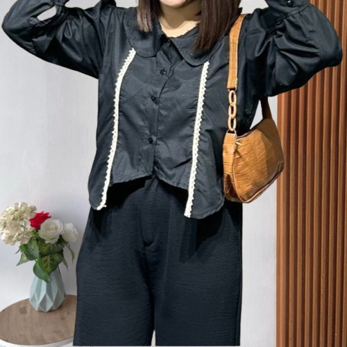 Mylovera —— (Real Picture) Calgary Blouse Atasan Wanita Korean Style Aprilia Top Blouse Fashion Wani
