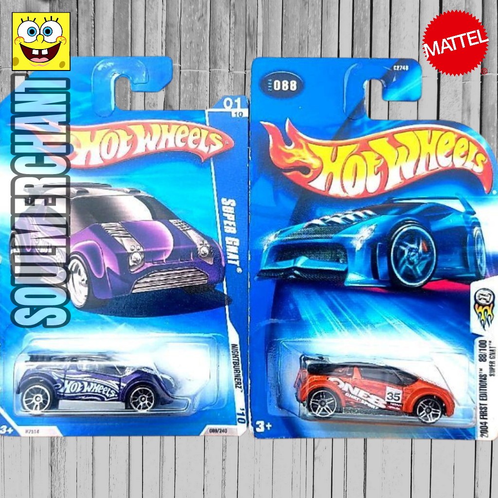 Hot Wheels Super Gnat Ungu Original