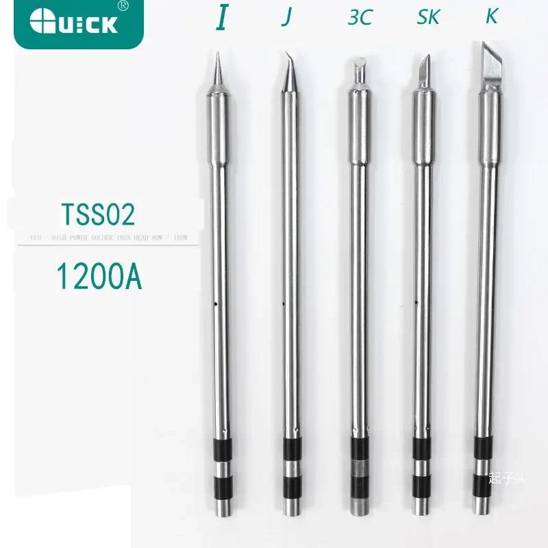 Original QUICK TS1200A Lead Free Solder Iron Tip Handle welng pen tools TSS02 Electric soldering iro