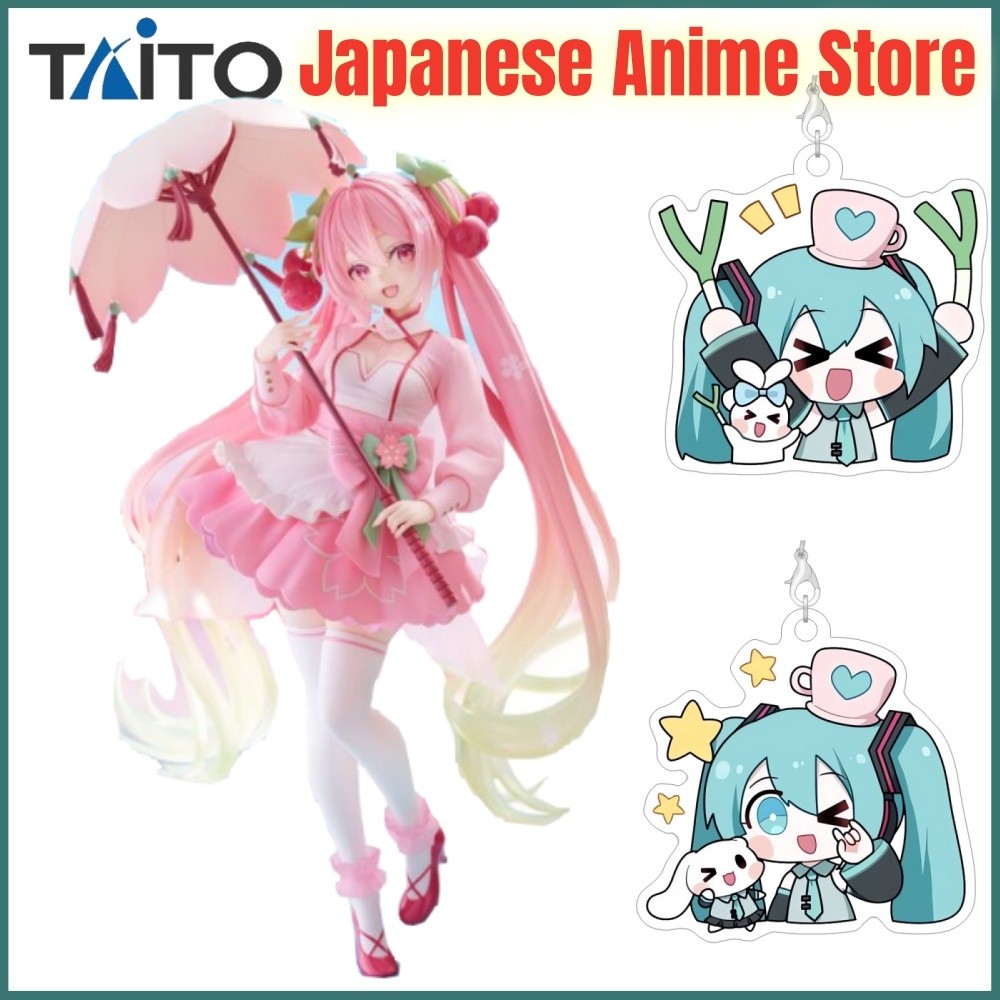 Original Taito Hatsune Hatsune Miku Anime Miku Artist MasterPiece Umbrella Action Figurine Model Fig
